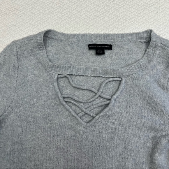 american Eagle💙Blue Bell Sleeve Pullover Sweater Size S - Picture 9 of 9